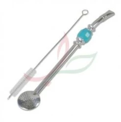 Bombilla (paille à Maté) Filtre Rond Avec Brosse 21cm